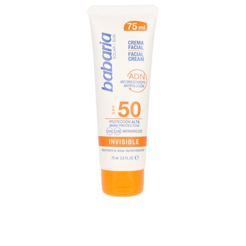 SOLAR ADN INVISIBLE crema solar facial SPF50 75 ml de BABARIA - Ofertas Online y Envío Gratis