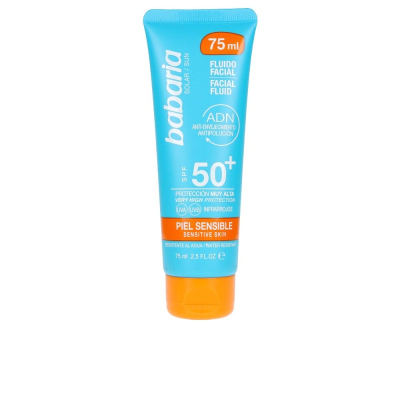 SOLAR ADN SENSITIVE crema solar facial SPF50+ 75 ml de BABARIA - Ofertas Online y Envío Gratis