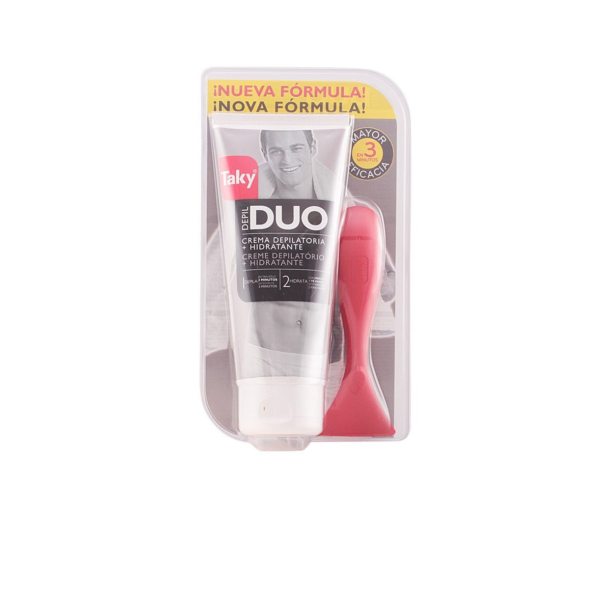 MAN DUO crema depilatoria hidratante 3 minutos 200 ml de TAKY - Ofertas Online y Envío Gratis