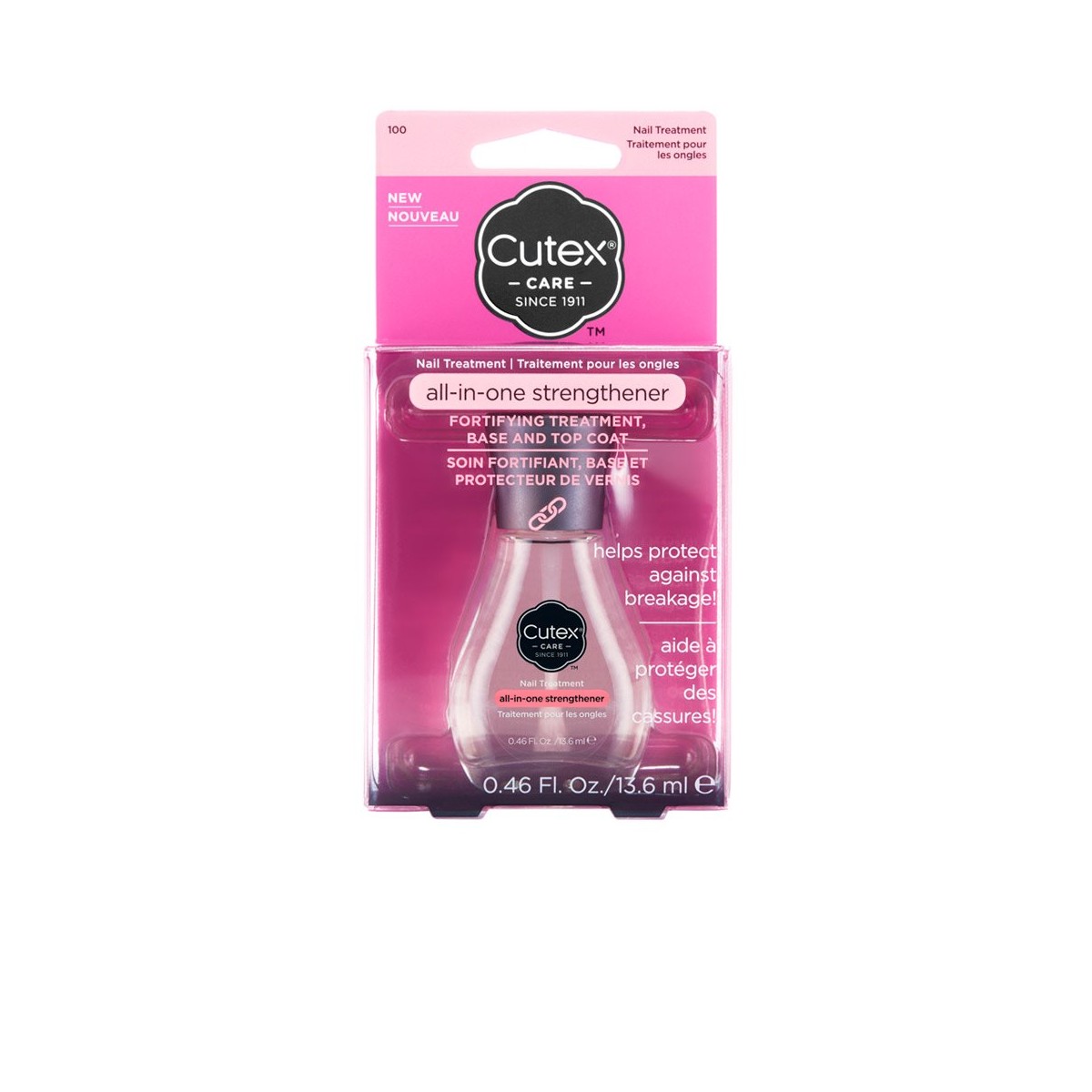 FORTIFYING TREATMENT base & top coat 13,6 ml de CUTEX - Promoções Online e Envio Grátis