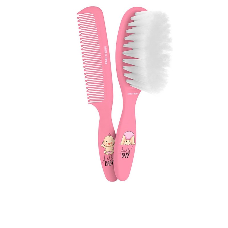CEPILLO&PEINE BEBE pack rosa 2 u de BETER - Ofertas Online y Envío Gratis