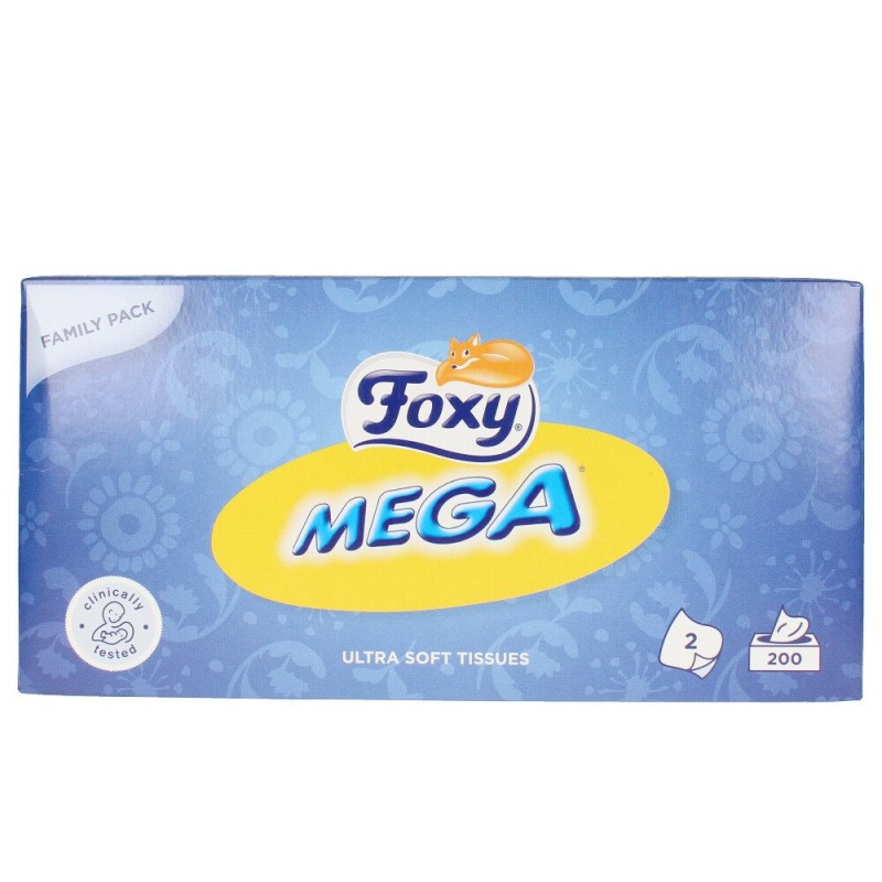 FACIAL MEGA pañuelos 200 u de FOXY - Ofertas Online y Envío Gratis