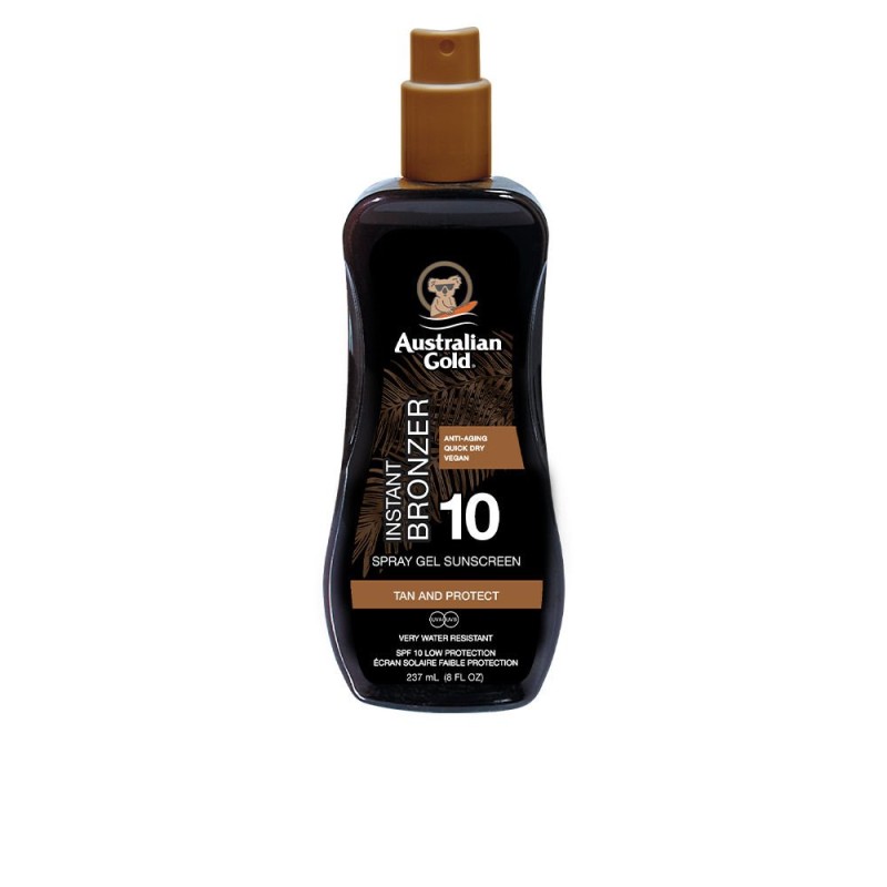 SUNSCREEN SPF10 spray gel with instant bronzer 237 ml de AUSTRALIAN GOLD - Ofertas Online y Envío Gratis
