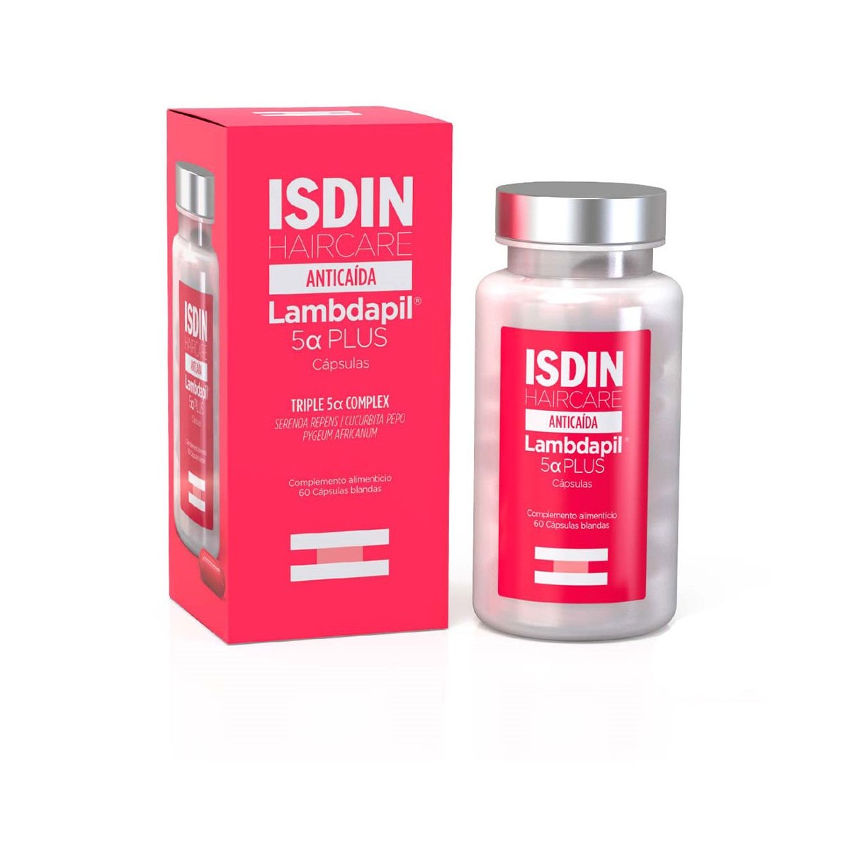 Isdin - Lambdapil 5a Plus Anticaída 60 Cápsulas