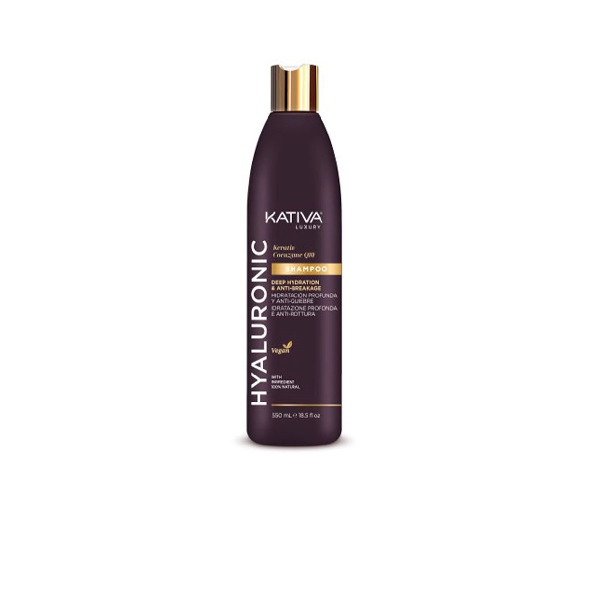 Kativa - Hyaluronic Keratin & Coenzyme Q10 Shampoo 550 Ml