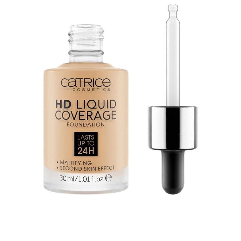 BASE DE BASE DE COBERTURA LÍQUIDA HD dura hasta 24h #036-hazelnut 30 ml de CATRICE - Ofertas Online y Envío Gratis