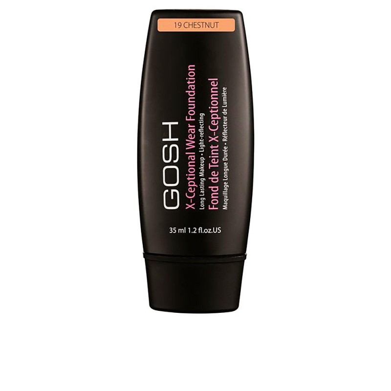 X-CEPTIONAL WEAR FOUNDATION long lasting makeup #19-chestnut 35 ml de GOSH - Ofertas Online y Envío Gratis