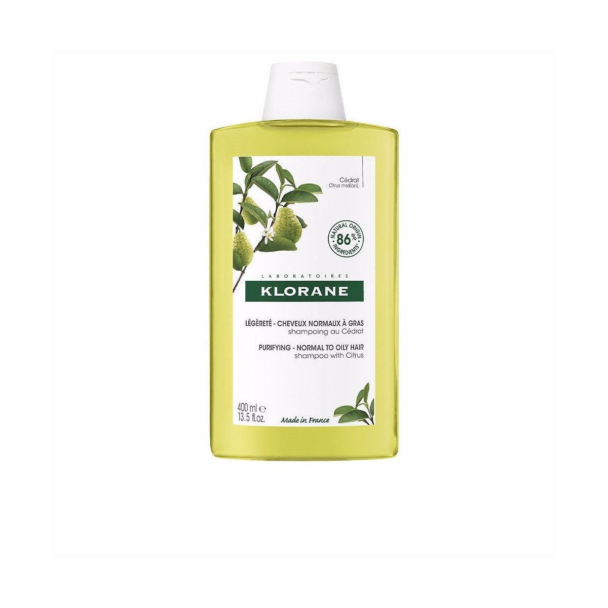 Klorane - A La Cidra Champú Ligero Para Cabello Normal/graso 400 Ml