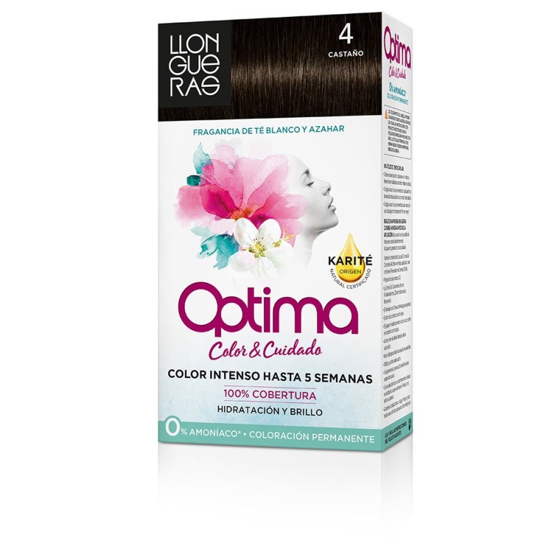 OPTIMA hair colour #4-castaño 1 u de LLONGUERAS - Ofertas Online y Envío Gratis