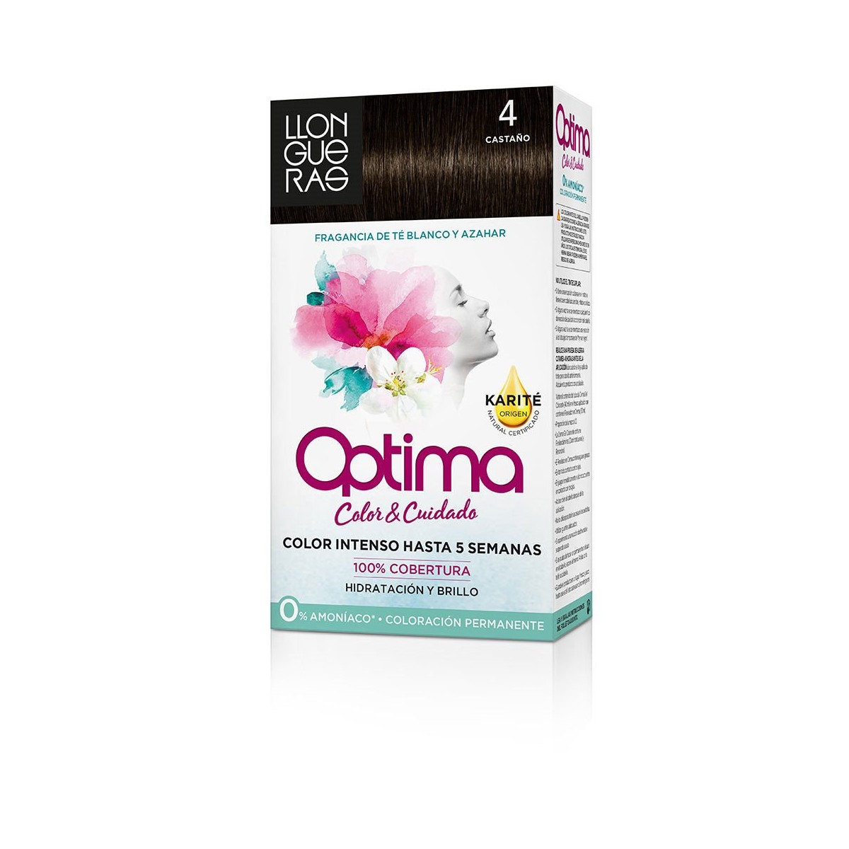 OPTIMA hair colour #4-castaño 1 u de LLONGUERAS - Ofertas Online y Envío Gratis