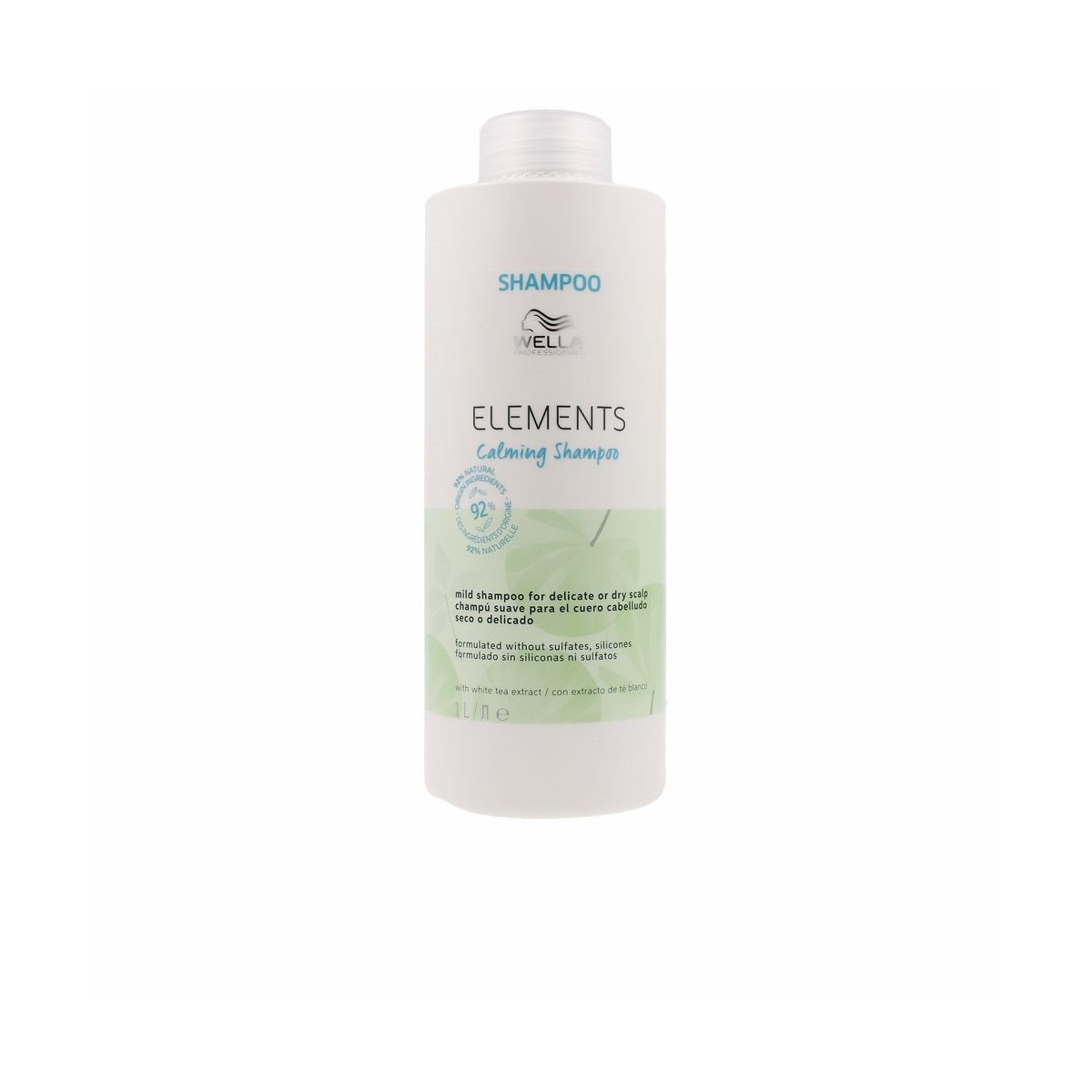 Wella Professionals - Elements Champú Natural Calmante Para Cuero Cabelludo Seco O Delicado 1000 Ml
