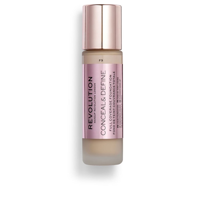 CONCEAL & DEFINE full coverage foundation #F9 de REVOLUTION MAKE UP - Ofertas Online y Envío Gratis