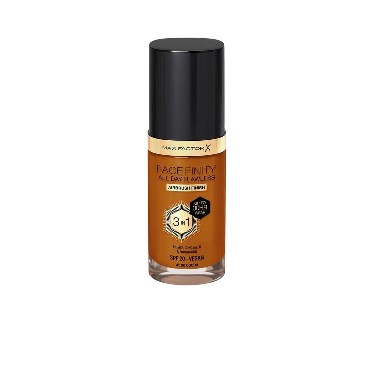 Max Factor - Facefinity All Day Flawless 3 In 1 Foundation 100 Cocoa 30 Ml