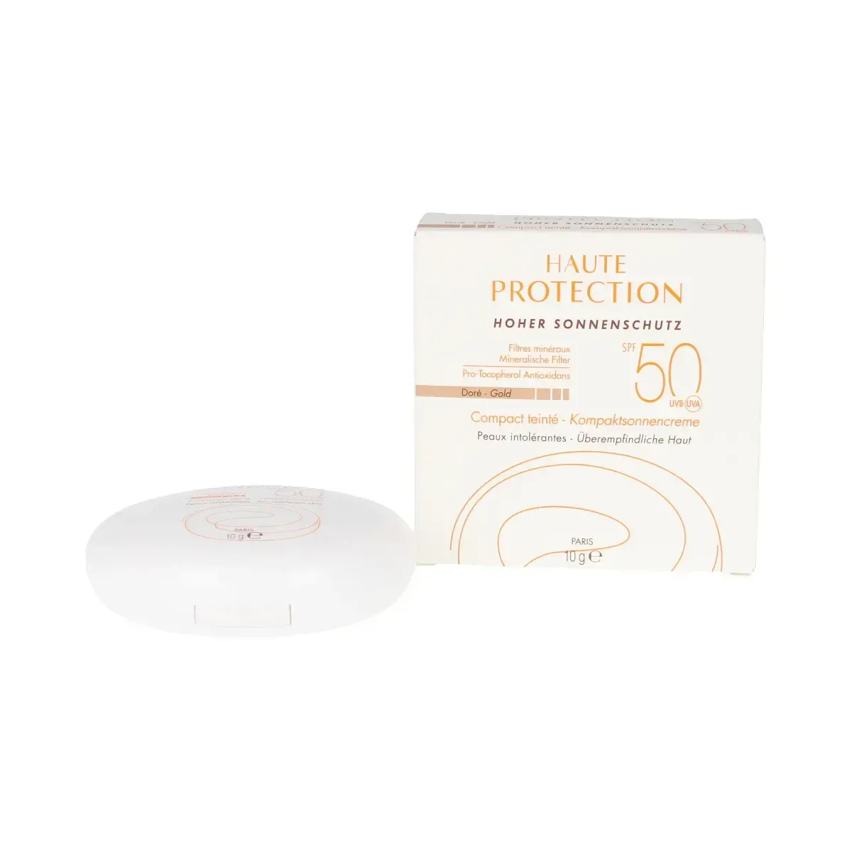 SOLAIRE COMPACTO con color alta protección SPF50 #dorado 10 gr de AVÈNE - Ofertas Online y Envío Gratis