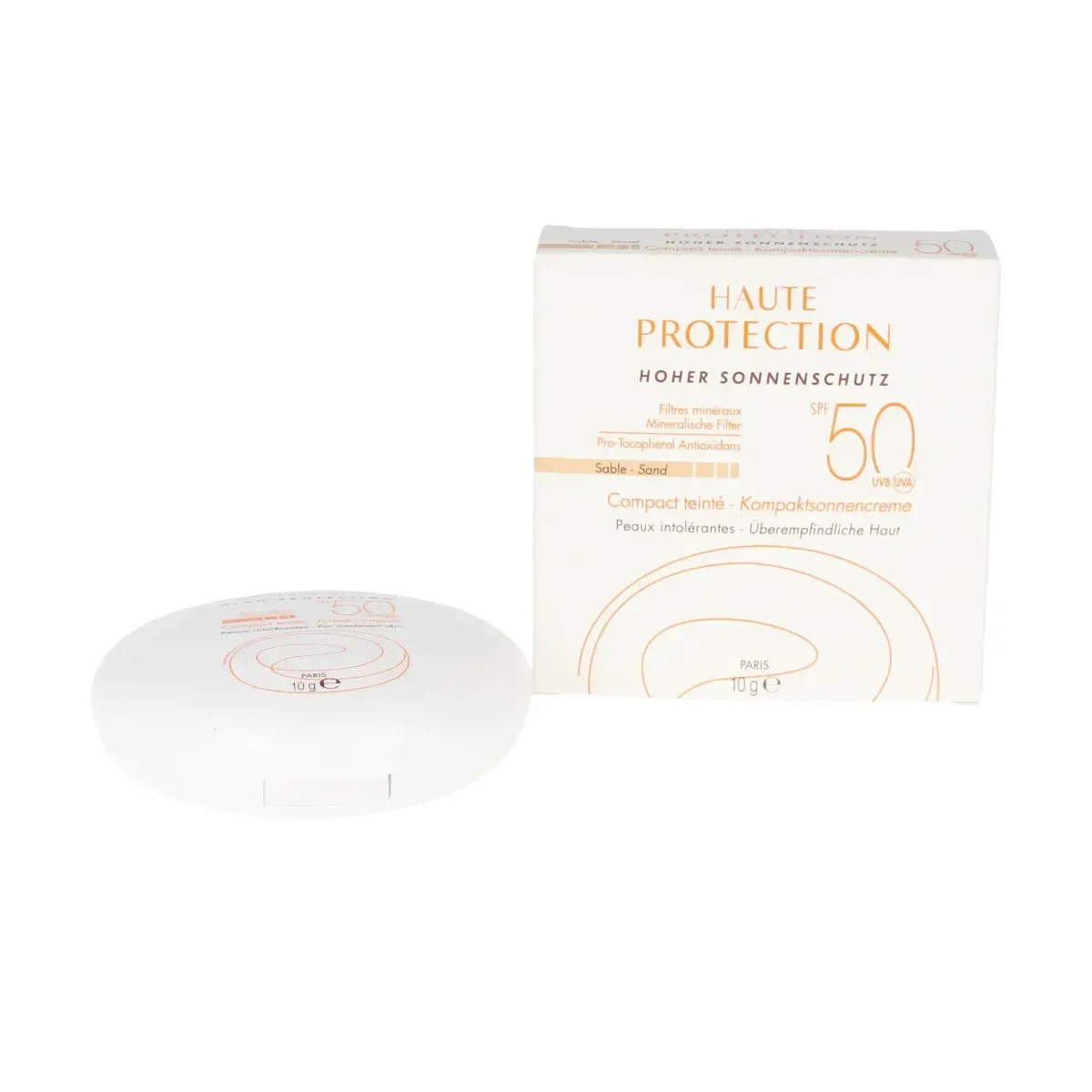 SOLAIRE COMPACTO con color alta protección SPF50 #arena 10 gr de AVÈNE - Ofertas Online y Envío Gratis