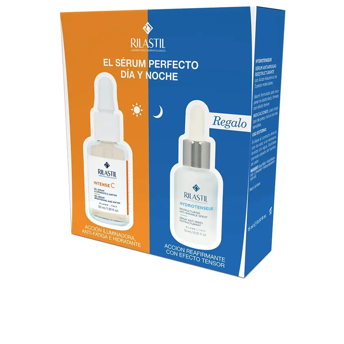 SÉRUM ILUMINADOR + SÉRUM ANTIARRUGAS ESTUCHE 2 pz