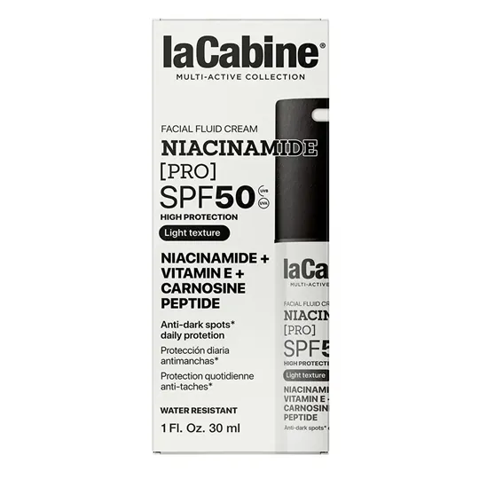 NIACINAMIDE PRO facial fluid cream SPF50 30 ml  LA CABINE - Ofertas Online y Envío Gratis