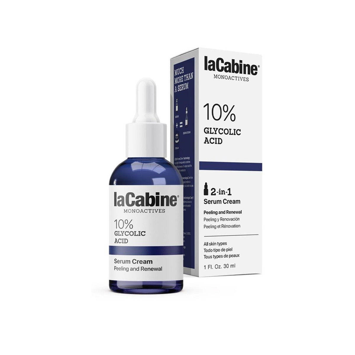 10% GLYCOLIC ACID serum cream 30 ml  LA CABINE - Ofertas Online y Envío Gratis