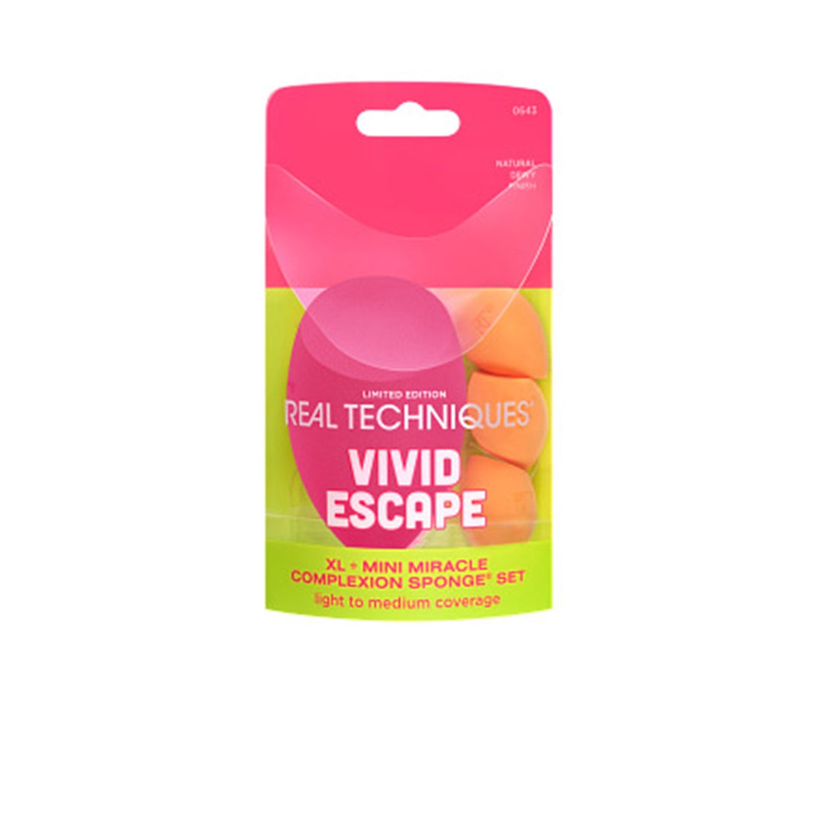 VIVID ESCAPE XL + MINI MIRACLE COMPLEXION SPONGE ESTUCHE 4 pz  REAL TECHNIQUES - Ofertas Online y Envío Gratis