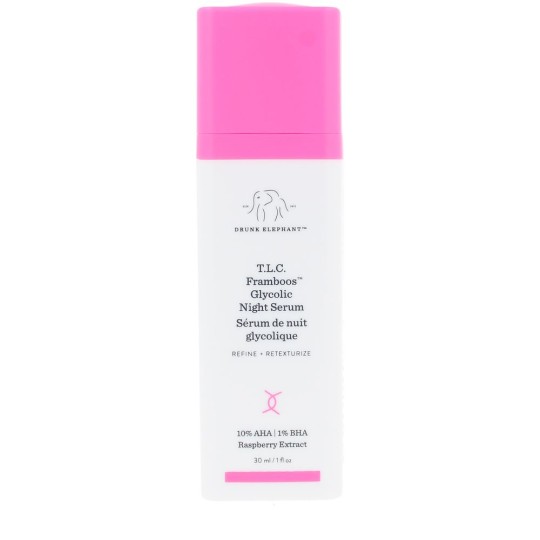 T.L.C. FRAMBOOS GLYCOLIC sérum noche 30 ml  DRUNK ELEPHANT - Ofertas Online y Envío Gratis