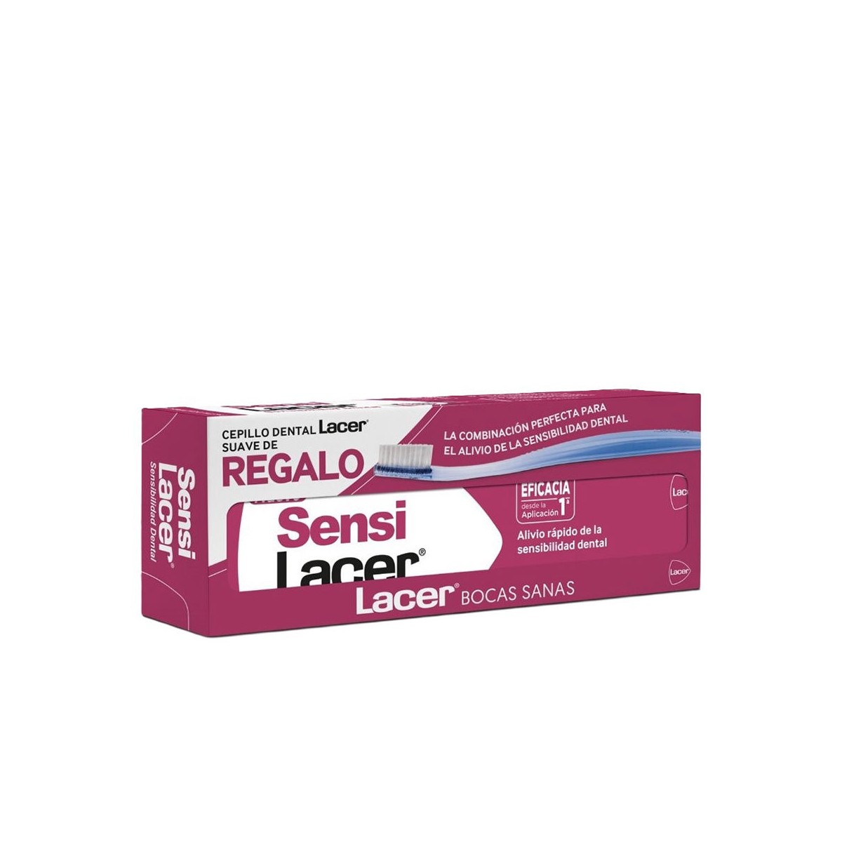 SENSILACER pasta dentífrica + Cepillo suave 2 u  LACER - Ofertas Online y Envío Gratis