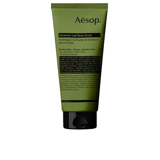 GERANIUM LEAF body scrub 180 ml  AESOP - Ofertas Online y Envío Gratis