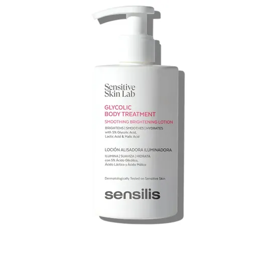 GLYCOLIC BODY TREATMENT loción corporal iluminadora y alisadora 200 ml  SENSILIS - Ofertas Online y Envío Gratis