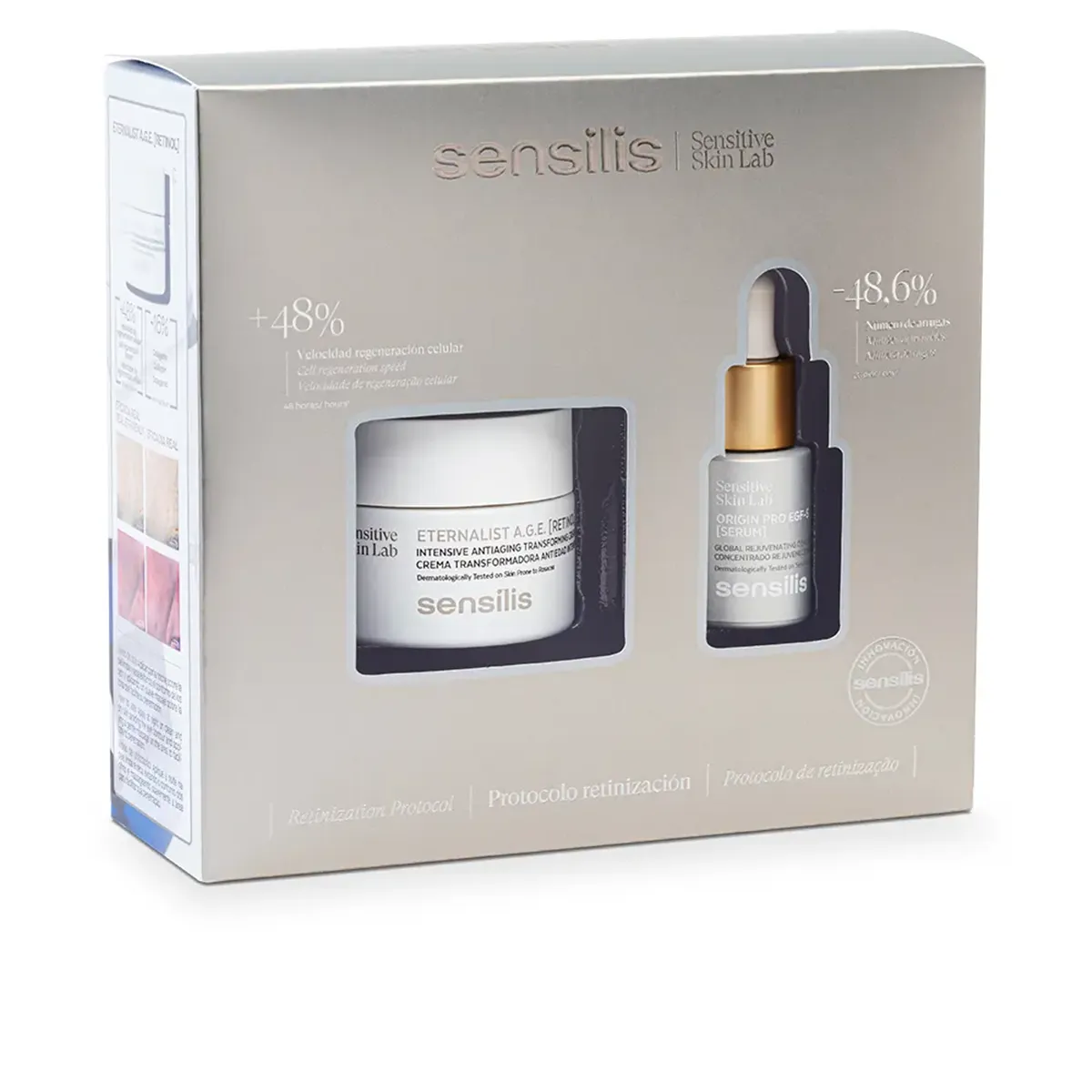 ETERNALIST A.G.E RETINOL CREMA ESTUCHE 2 pz  SENSILIS - Ofertas Online y Envío Gratis